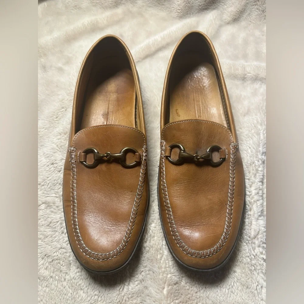 Peter Huber men's horsebit loafers. size 12 N